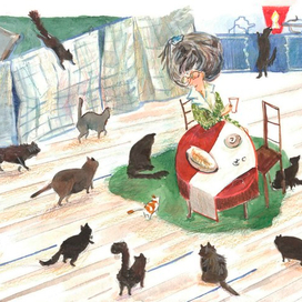 Голодные коты.