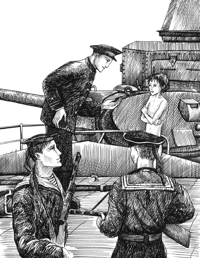 Иллюстрация к повести Виктора Богданова "Приключение, которого не было"