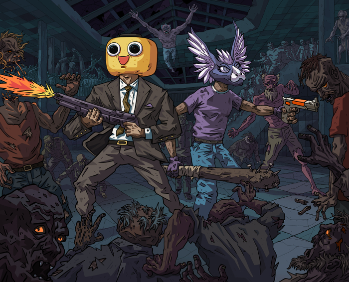 Иллюстрация по мотивам "Dead rising 2", 2025