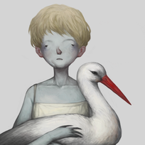 Девочка и аист