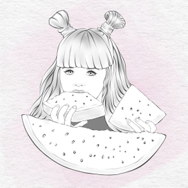 Портрет в стиле sketch (скетч)