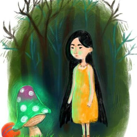 Девочка и гриб
