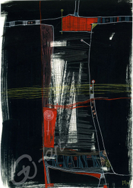 Композиция....красное, черное.....немного белого....