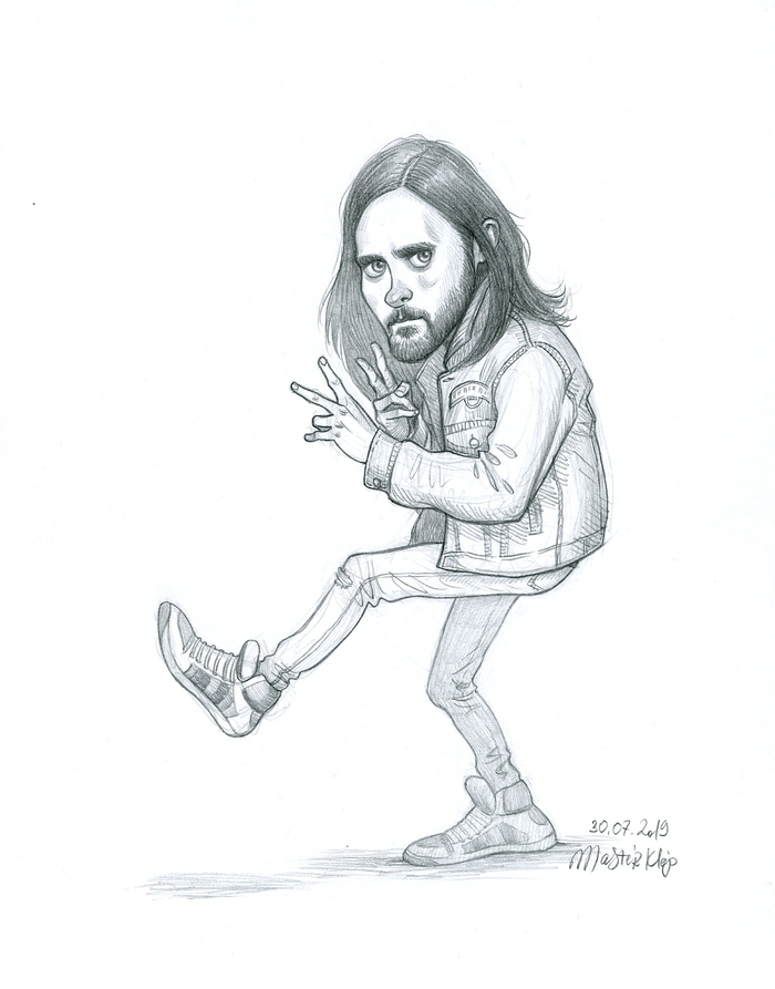 Шарж-персонаж на Jared Leto