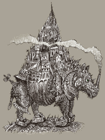 Урбанизированный носорог Альбрехта Дюрера