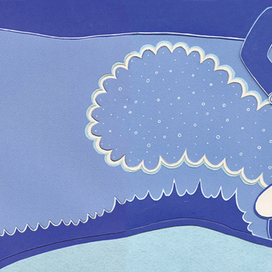 Иллюстрация к сборнику детских зимних песенок - "Зимняя сказка" (колыбельная)