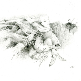 Она Музыка Горы  ментальный рисунок