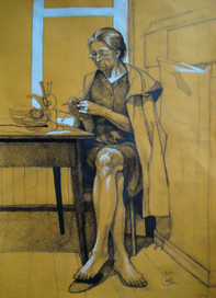 За рукоделием