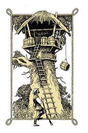 Ж.Верн "Воздушная деревня". Шмуцтитул