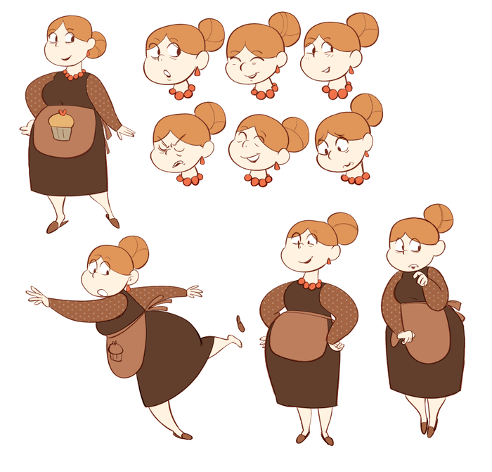 разработка персонажа "мама"