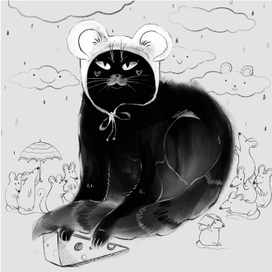 Иллюстрация для книги "Отчего кошку назвали кошкой"