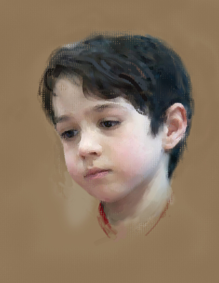 Голова мальчика