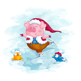 Зимний Поросенок. Я прекрасен!