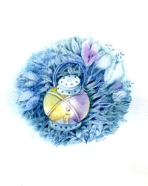 Иллюстрация к книге Л. Стружецкой "Ночь Жука Светлячка" 12