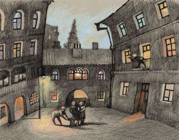 Спор в сумерках.