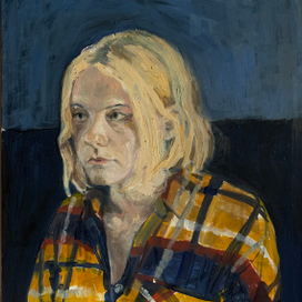 Портрет на синем