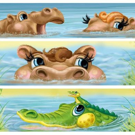 Иллюстрация для батутного комплекса Лимпопо 1