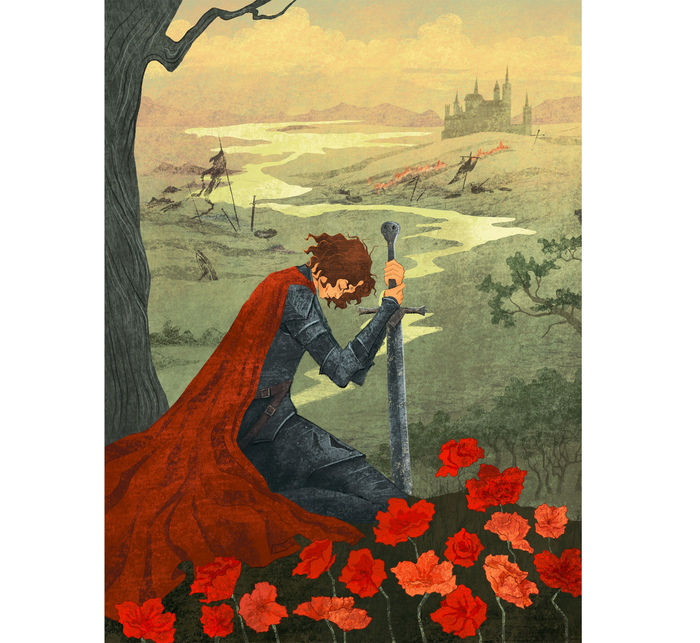 Иллюстрация для книги «Возвращение на путь героини» для издательства «Бомбора». 