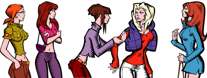 Персонажи для комикса