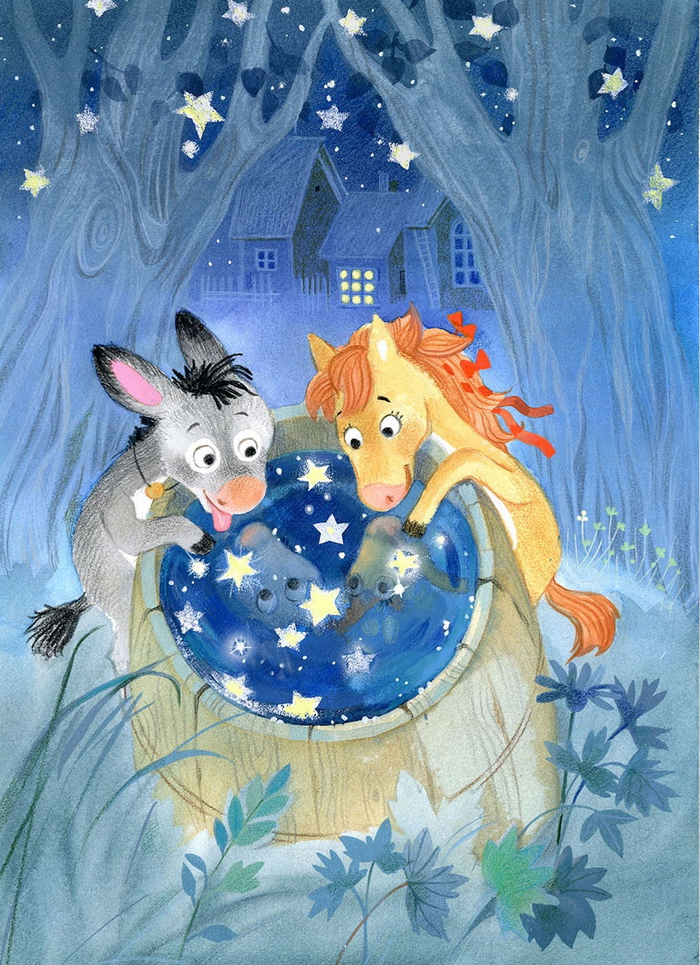 Про храброго ослика, к сказке написанной Александром Киселёвым.