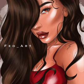 Портрет яркой девушки