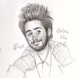 Скетч-портрет Jared Leto
