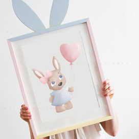 Зайка с шариком