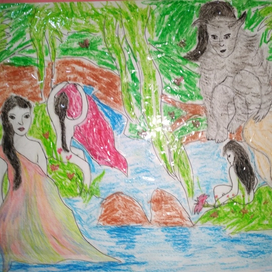 Купальщицы и чудовище