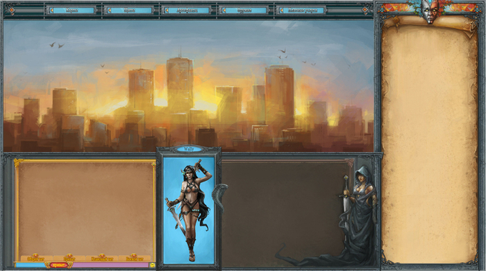 интерфейс ММОРПГ "Подземка"