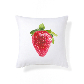 Акварельный Принт "Клубничка"