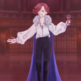 Парень с бокалом