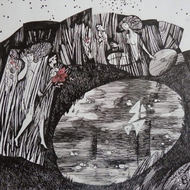 "Озеро"иллюстрация к лирическим стихам 