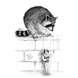 Манипуляция. Енот и клоун