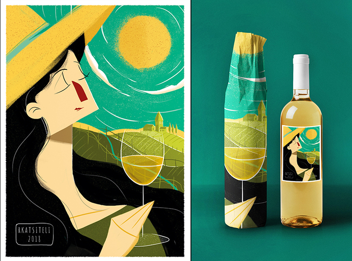 иллюстрация для этикетки