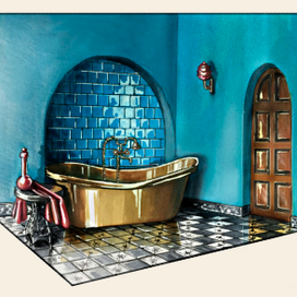 ванная в восточном стиле