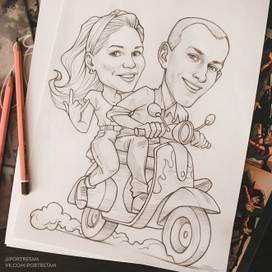 Эскиз шаржа