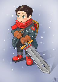 Воин ордена "серых котов"