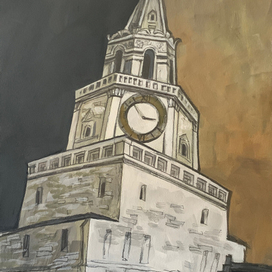 Спасская башня Казанского кремля.