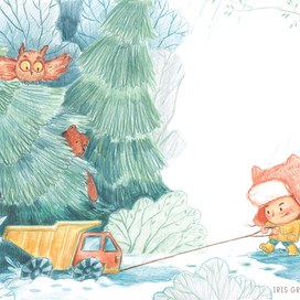 Иллюстрация к стихотворению Самосвал