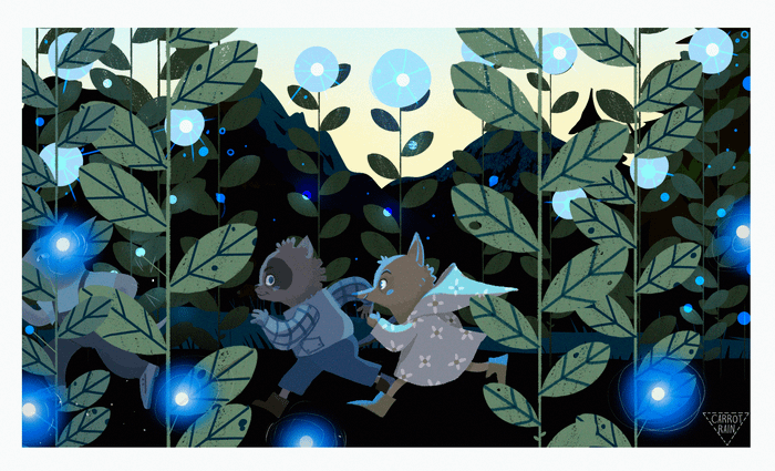 Наперегонки среди зарослей лунных ягод