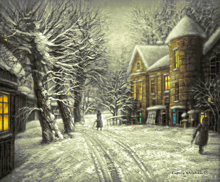 Снежный вечер  (Дом Дюрингера)