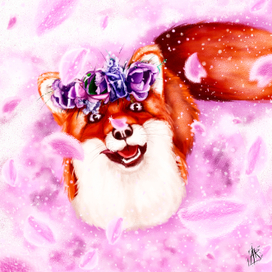 "Лис и сакура"