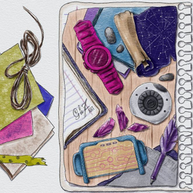 Страница с вещами