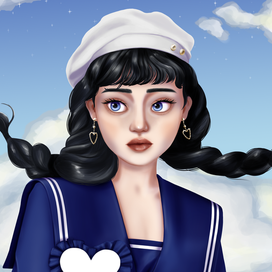 Девушка в облаках