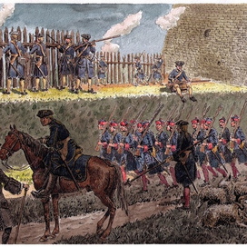 Внешние укрепления Нарвы. 1704г.