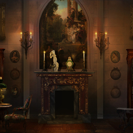 Декорации к спектаклю " Дракула.История вечной любви " на льду.