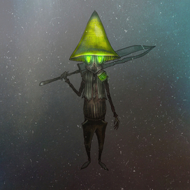 "Таинственный грибной рыцарь" ("Mysterious Mushroom Knight")