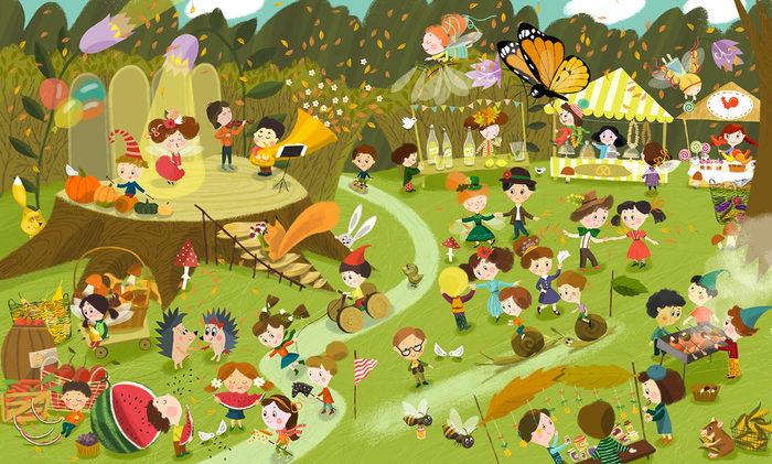 Прогулка по волшебному лесу. Осень.