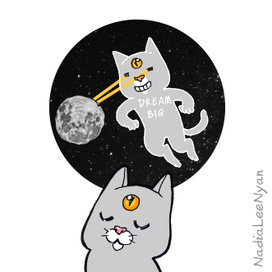 Dream big. Cosmocat. КосмоКот