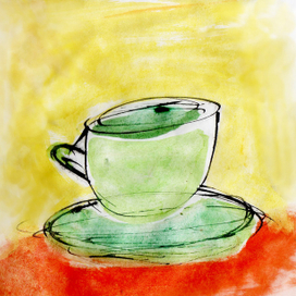 cup in the yellow